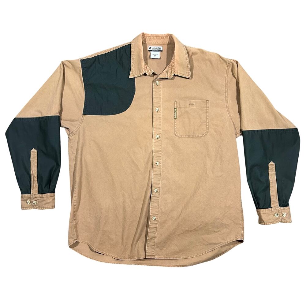 Vintage Columbia Shoot Shirt Men’s XL Heavy Canvas Hunting Long Sleeve